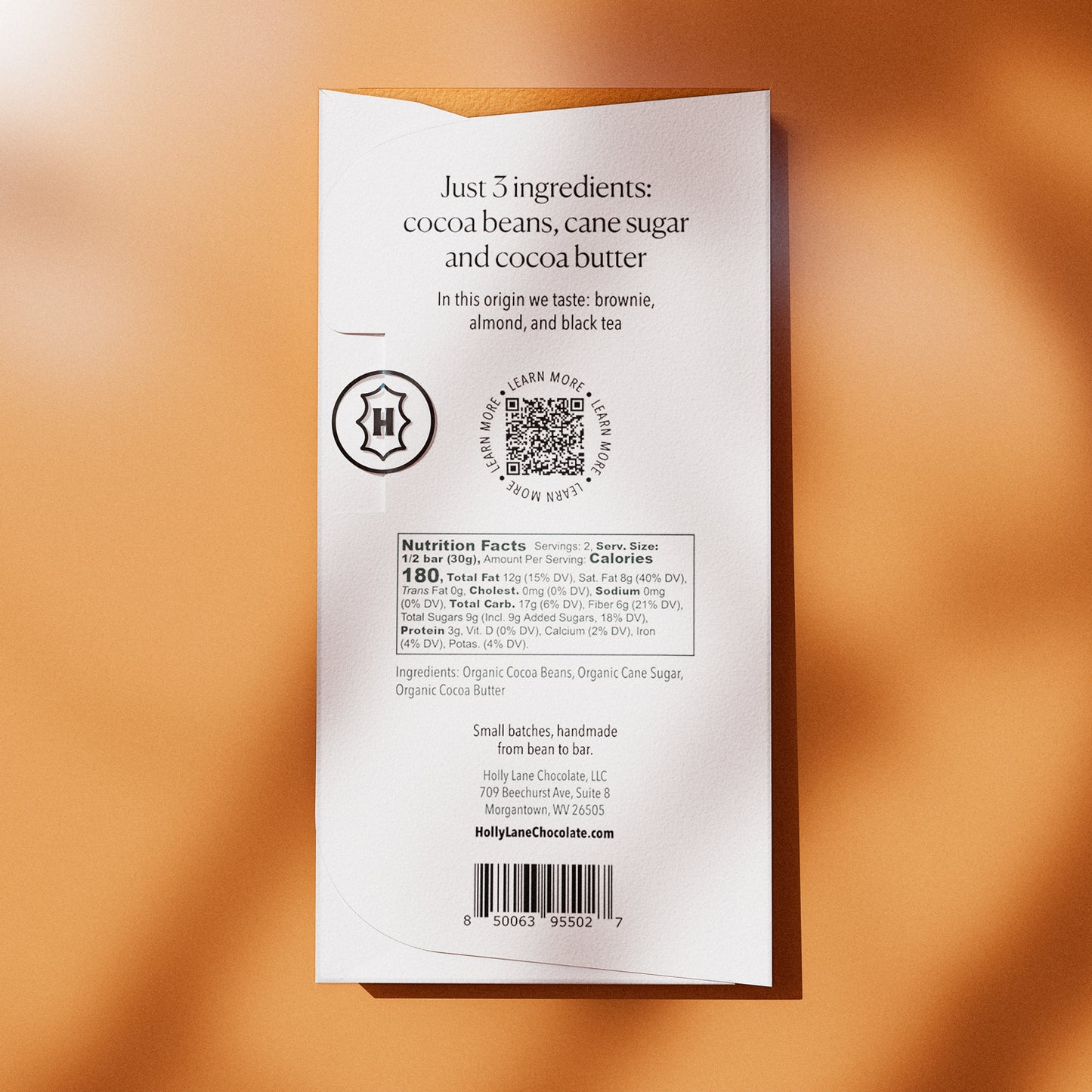 Camino Verde 70 Percent Dark Chocolate Bar